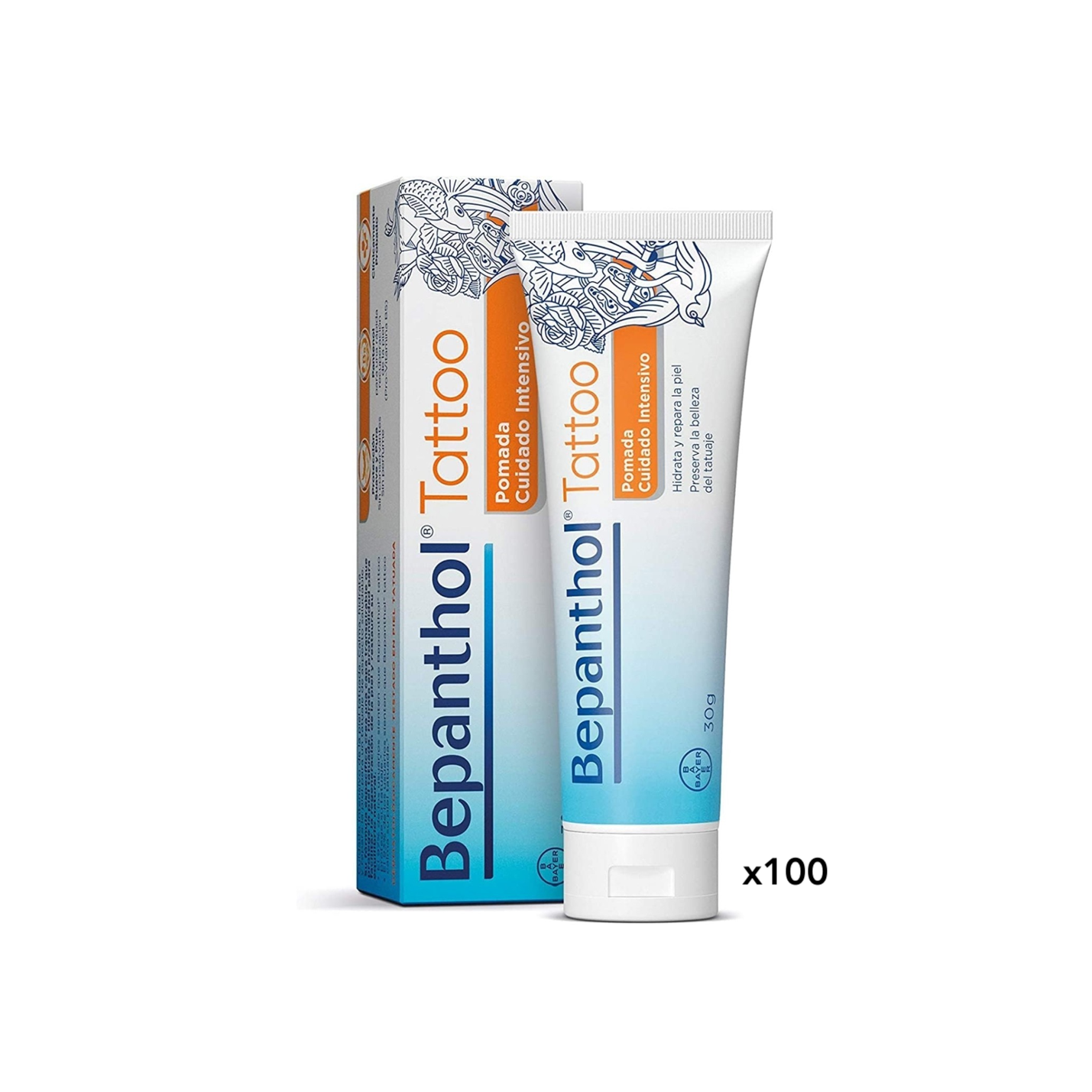 Bepanthol Tattoo 30gr. - Lote de 100 unidades (6,29€/u)